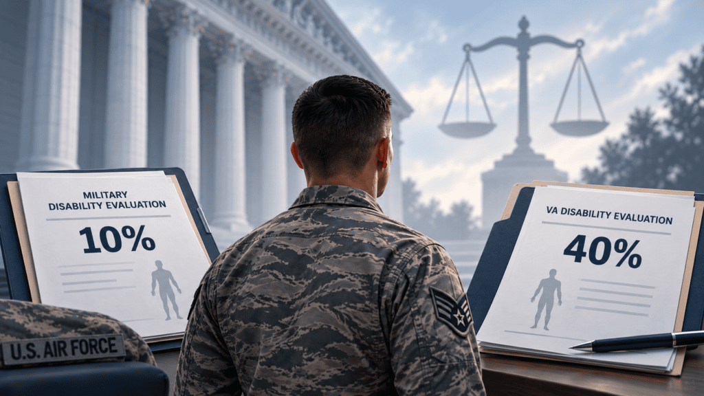 Airman Facing Two Disability Ratings